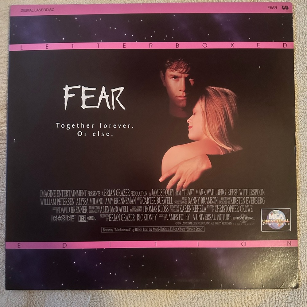 FEAR Laserdisc